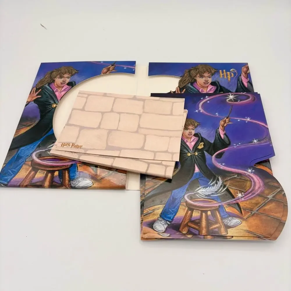 NEW Harry Potter Stationary Portfolio Set 12 Letterhead/ 14 Envelopes Birthday